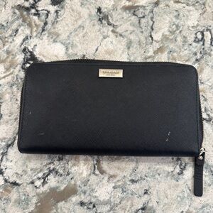 Kate Spade Black Zip Wallet